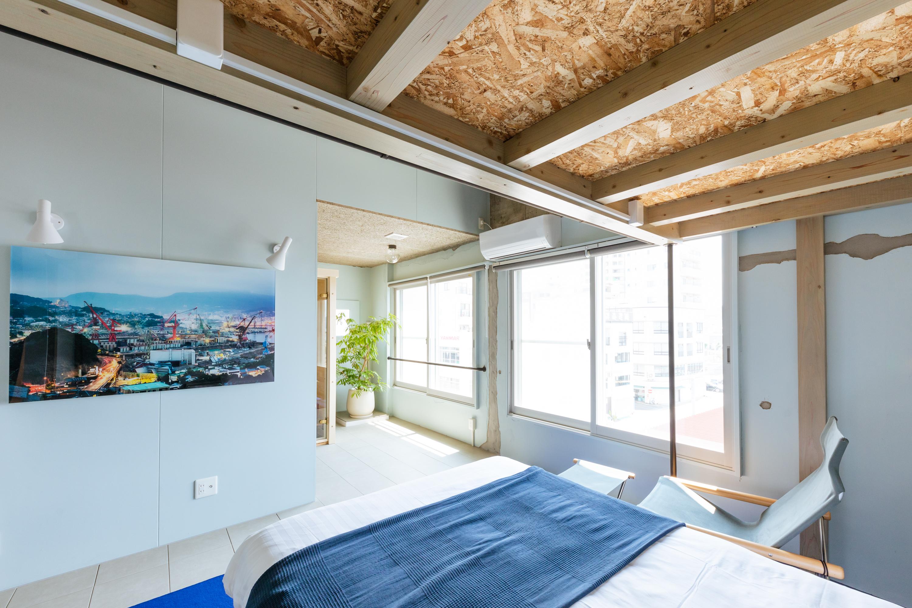 モダンなベッドルーム